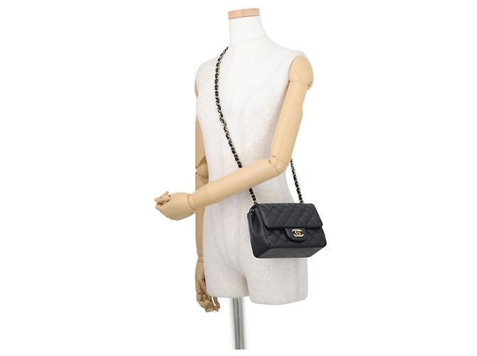 Borsa a tracolla con catena Chanel Nera - vista 4
