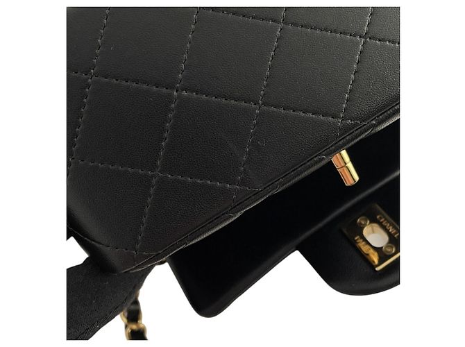 Borsa a tracolla con catena Chanel Nera - vista 7