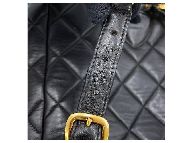 Zaino Chanel in pelle d'agnello nera - vista 10