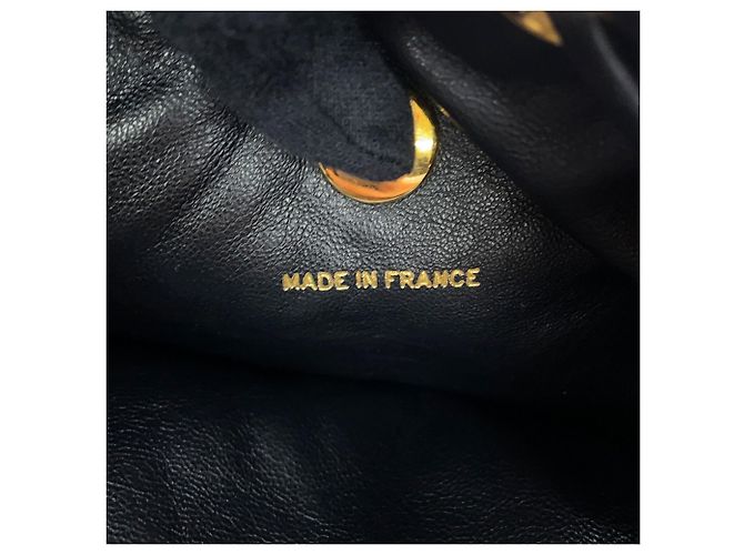 Zaino Chanel in pelle d'agnello nera - vista 16