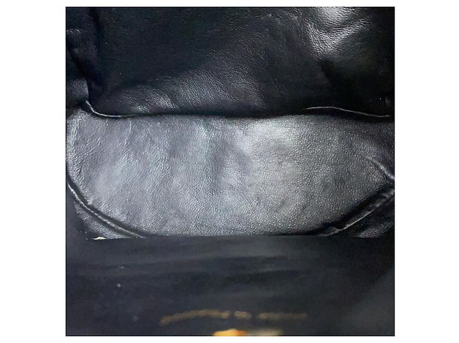 Zaino Chanel in pelle d'agnello nera - vista 9