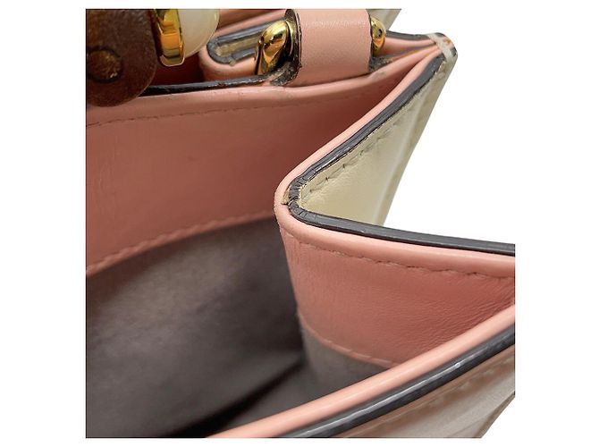 Bamboo Borsa a mano Gucci Nymphaea in pelle e bambù - vista 11
