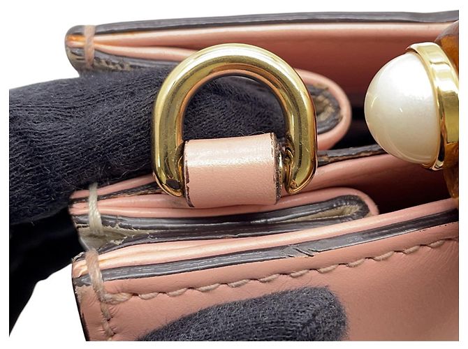 Bamboo Borsa a mano Gucci Nymphaea in pelle e bambù - vista 12