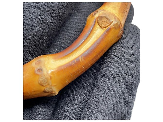 Bamboo Borsa a mano Gucci Nymphaea in pelle e bambù - vista 13
