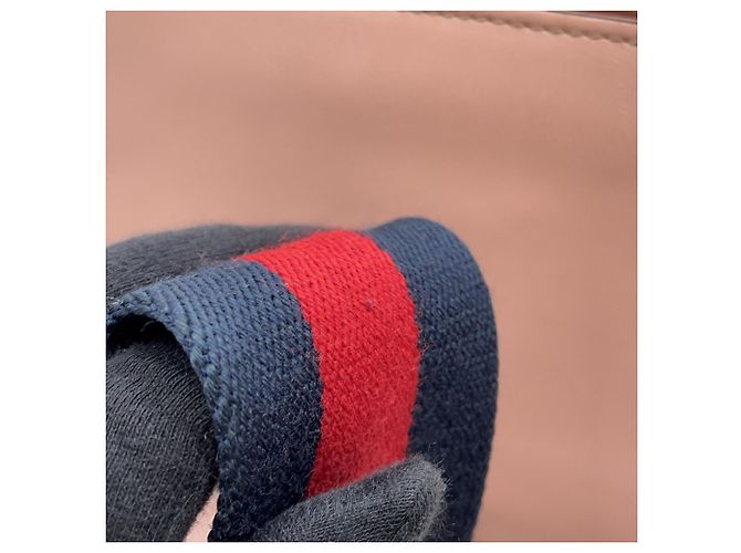 Bamboo Borsa a mano Gucci Nymphaea in pelle e bambù - vista 14