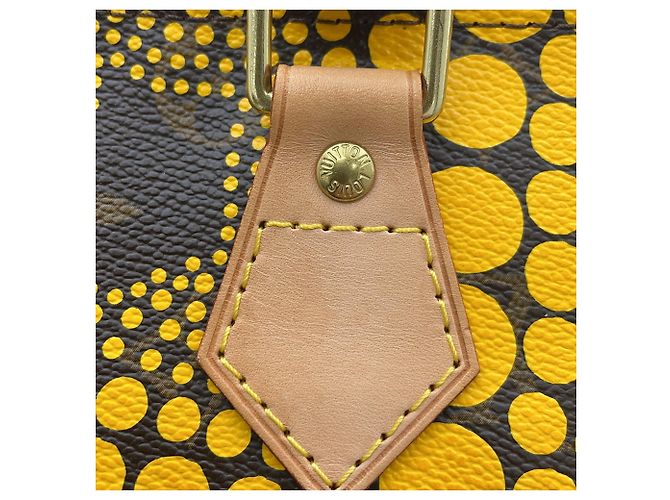 Borsa Louis Vuitton Monogram Town Pumpkin Dot Speedy 30 - vista 12