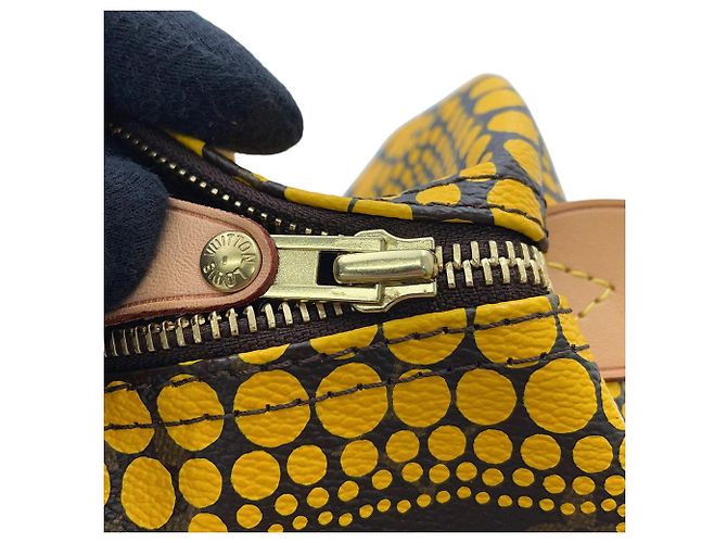 Borsa Louis Vuitton Monogram Town Pumpkin Dot Speedy 30 - vista 13
