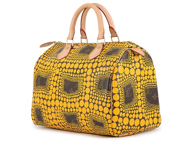 Borsa Louis Vuitton Monogram Town Pumpkin Dot Speedy 30 - vista 2