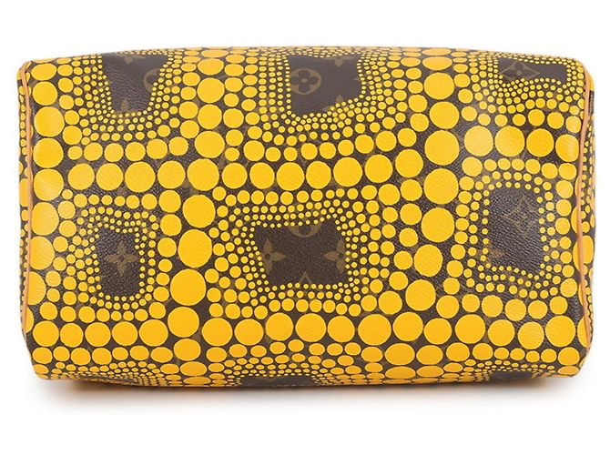 Borsa Louis Vuitton Monogram Town Pumpkin Dot Speedy 30 - vista 3