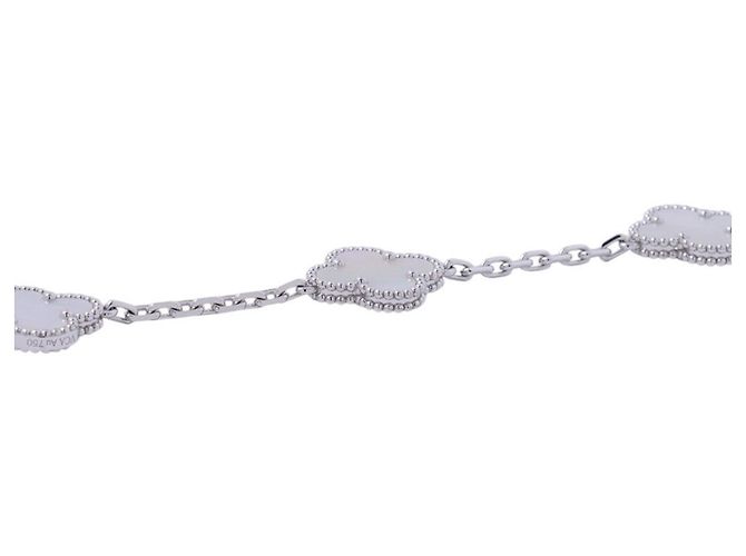 Bracciale Alhambra Van Cleef & Arpels in oro bianco 18K - vista 2