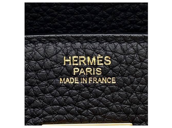 Hermès Borsa Hermes Birkin 30 in pelle Togo nera - vista 12