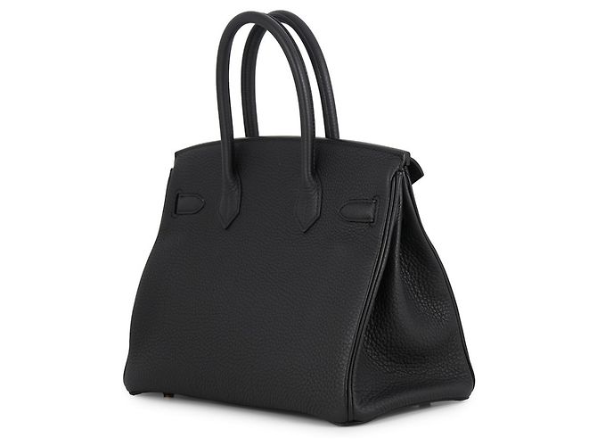 Hermès Borsa Hermes Birkin 30 in pelle Togo nera - vista 2