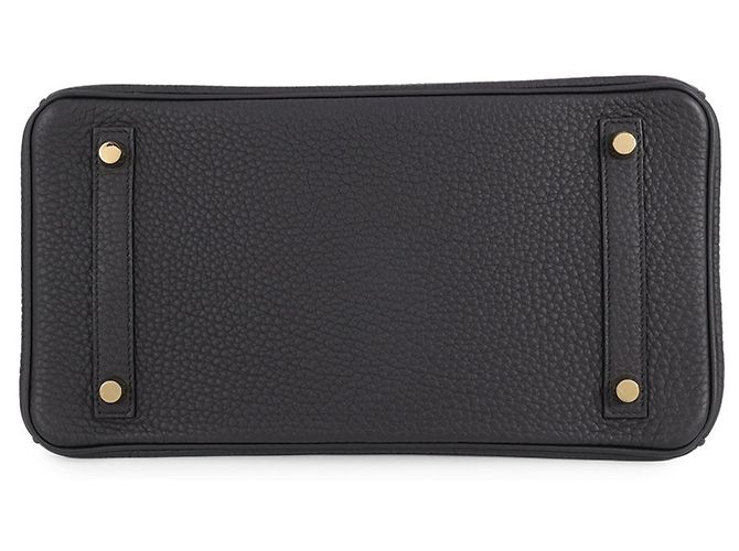 Hermès Borsa Hermes Birkin 30 in pelle Togo nera - vista 3