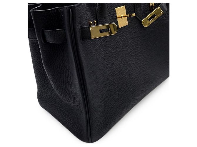 Hermès Borsa Hermes Birkin 30 in pelle Togo nera - vista 7