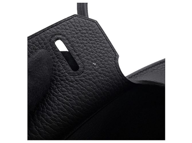 Hermès Borsa Hermes Birkin 30 in pelle Togo nera - vista 9