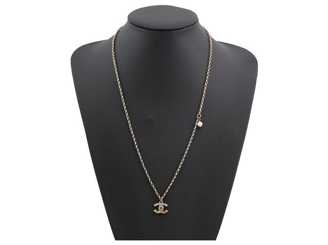 Collana Chanel Coco Mark con strass - vista 4