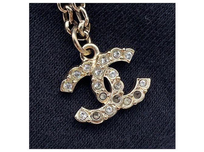 Collana Chanel Coco Mark con strass - vista 6