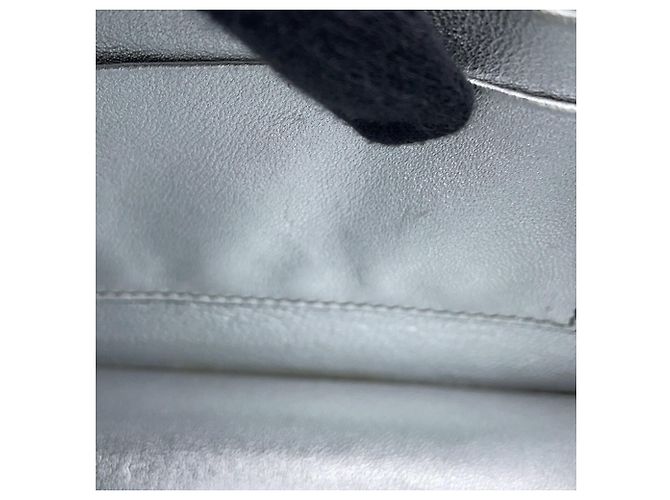 Borsa a mano Prada in pelle metallizzata - vista 10