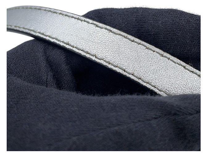 Borsa a mano Prada in pelle metallizzata - vista 12