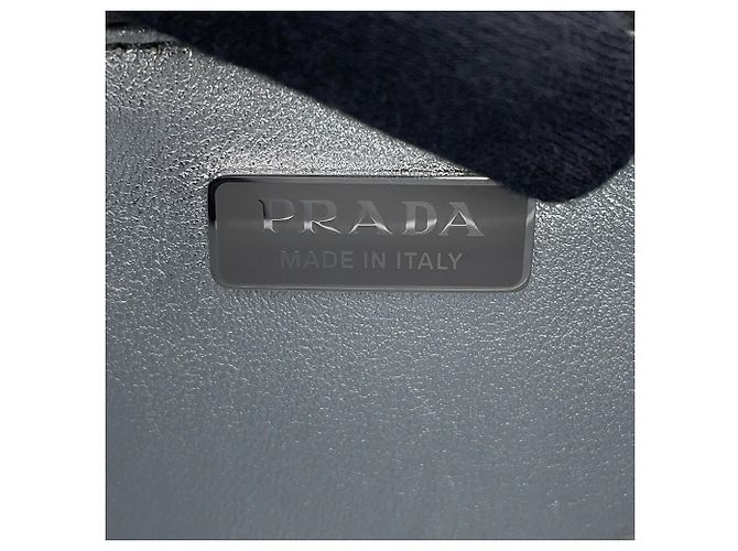 Borsa a mano Prada in pelle metallizzata - vista 15