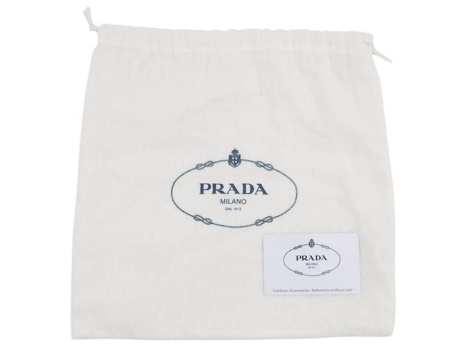 Borsa a mano Prada in pelle metallizzata - vista 16