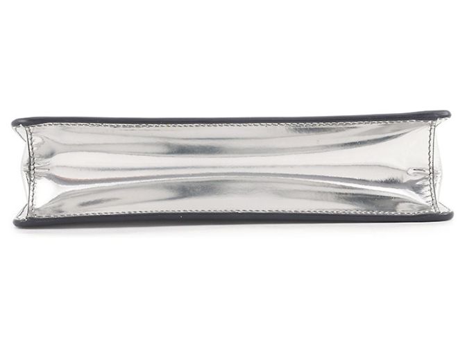 Borsa a mano Prada in pelle metallizzata - vista 3