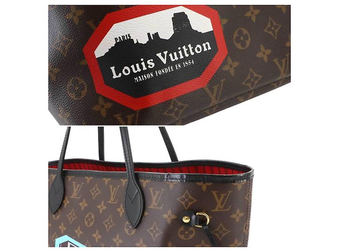 Borsa Tote Louis Vuitton Neverfull MM Monogram - vista 8