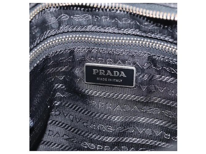 Double Prada Borsa a Tracolla Tessuto con Doppia Tasca Medium - vista 6