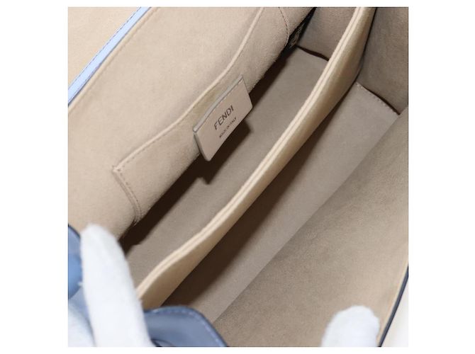 Fendi Kan I in pelle Medium - vista 5
