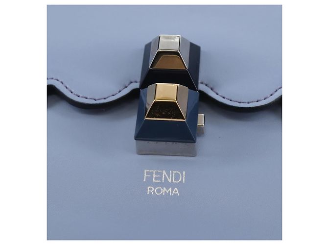Fendi Kan I in pelle Medium - vista 6