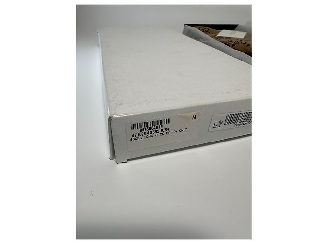 Gucci Lange Socken GG-Muster Beige Braun - Ansicht 4