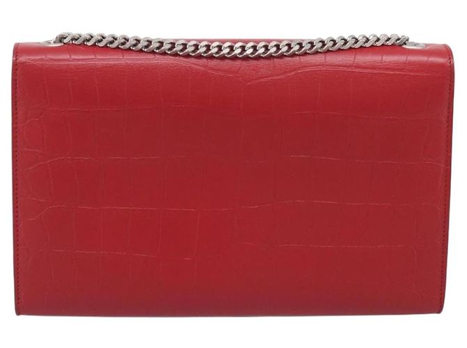 Autre Marque Saint Laurent Classic Monogram Crocodile Embossed Leather Medium - Ansicht 2
