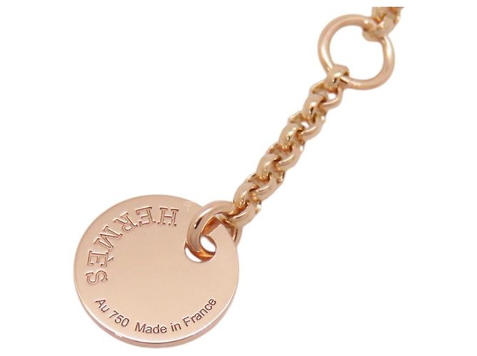 Bracciale Charm Clous Hermès in oro rosa 18K - vista 11