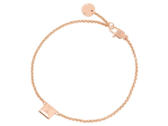 Bracciale Charm Clous Hermès in oro rosa 18K - vista 3