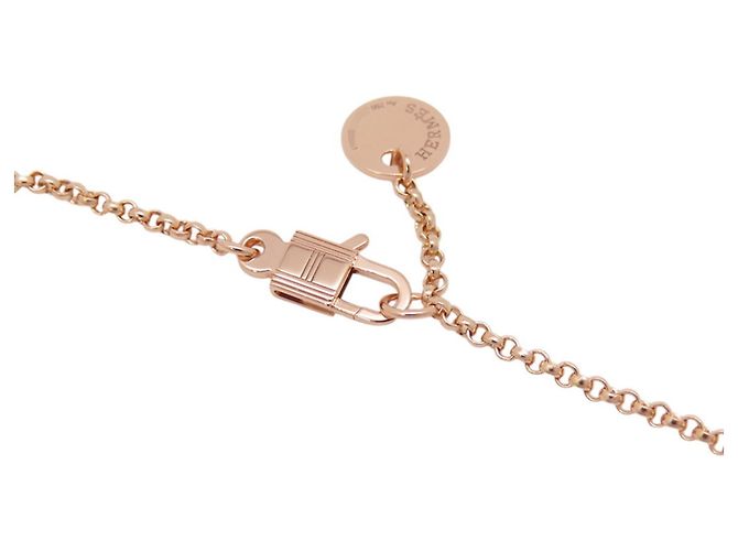 Bracciale Charm Clous Hermès in oro rosa 18K - vista 5