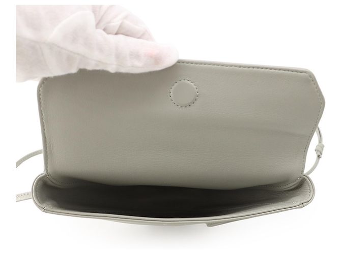 Céline Borsa a tracolla Celine in pelle di vitello liscia Pale Gray - vista 5