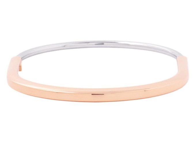 Autre Marque Bracciale con charm Tiffany & Co. in oro rosa e bianco 18K - vista 3