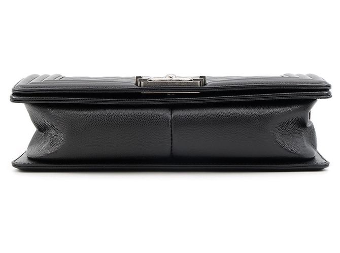 Borsa a tracolla Chanel Black Matelassé con catena - vista 3