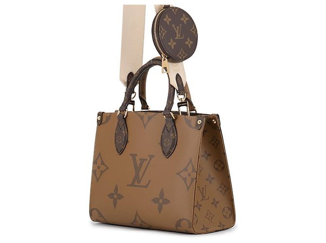 Borsa Louis Vuitton Monogram Reverse Giant OnTheGo PM - vista 2