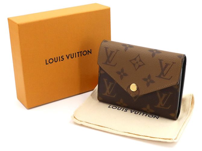 Louis Vuitton Monogram Reverse Portefeuille Victorine Tri-fold Wallet - vista 2