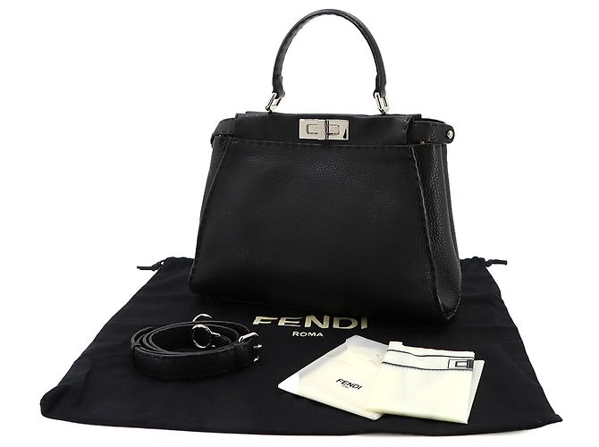 Borsa Fendi Selleria Peekaboo Regular - vista 2