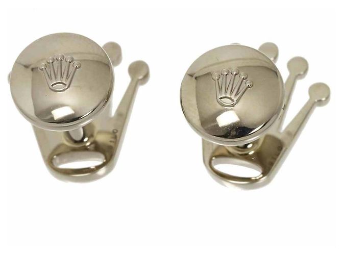 Autre Marque Gemelli Rolex Crown A1019 in oro bianco 18K - vista 5