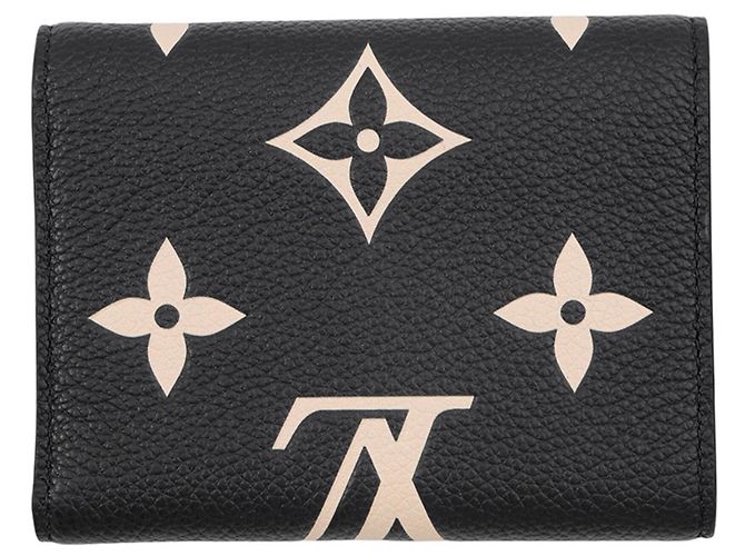 Portafoglio tri-fold Louis Vuitton in Cream e Noir - vista 3