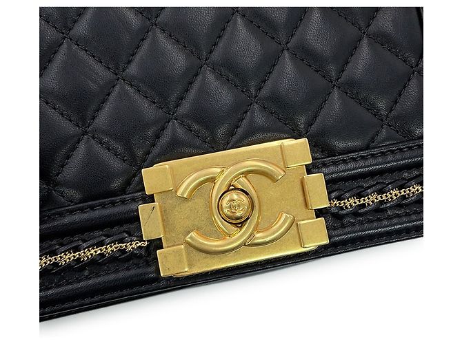 Borsa Chanel Boy Small Matelassé - vista 13