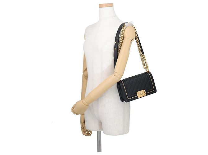 Borsa Chanel Boy Small Matelassé - vista 4
