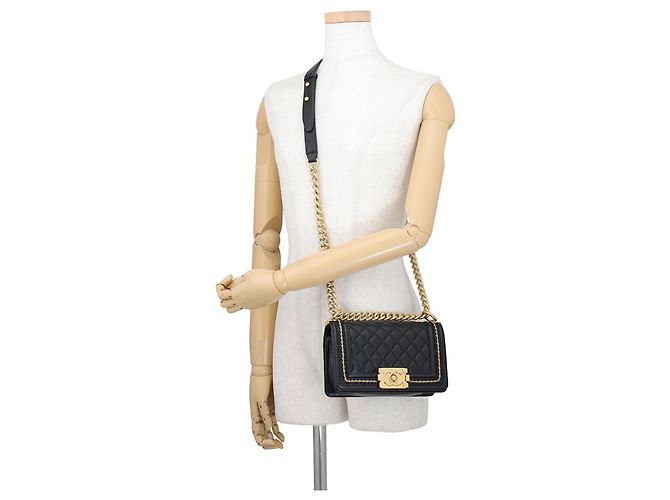 Borsa Chanel Boy Small Matelassé - vista 5