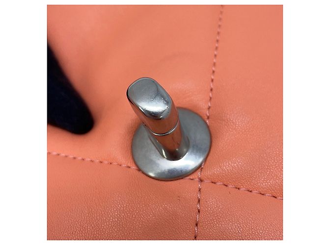Borsa a tracolla Chanel Matelasse con catena in rosa salmone - vista 10