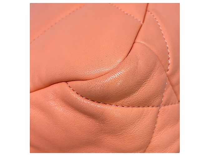 Borsa a tracolla Chanel Matelasse con catena in rosa salmone - vista 12