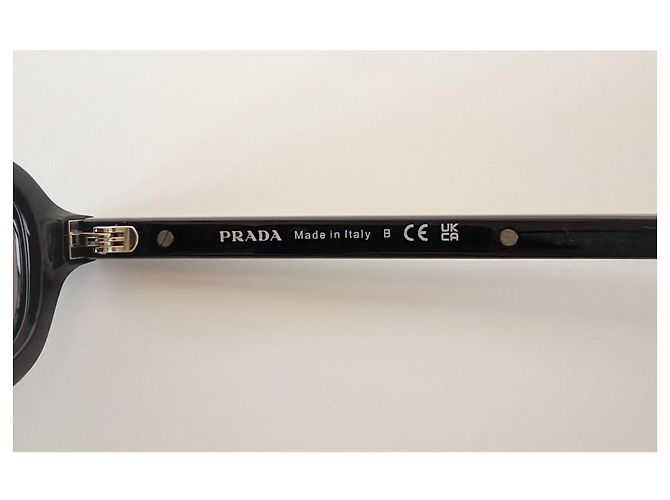 Prada PR D06S Rectangular Sunglasses Black - view 6