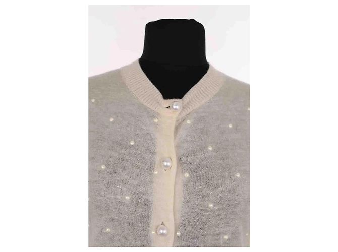 Chanel Cardigan Beige Wolle - Ansicht 2